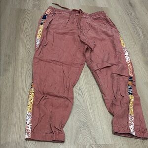 Knox Rose Dusty Pink Pants with Floral Trim